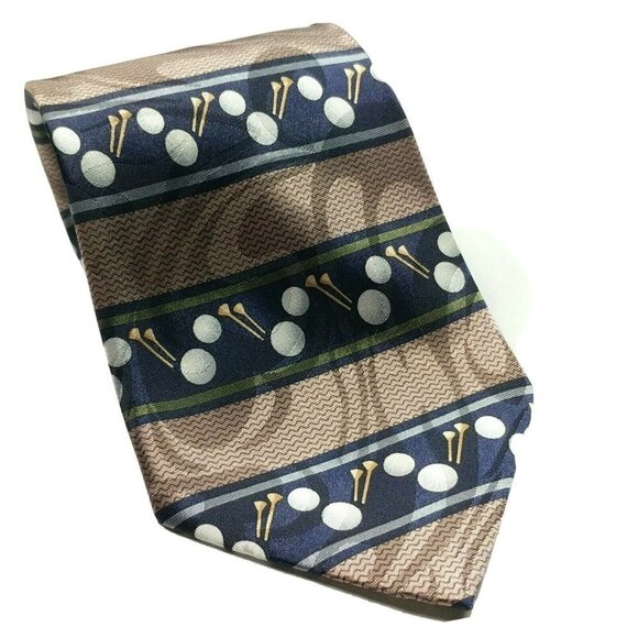 Steven Harris Golf Balls Golf Tees Sport Tie - Picture 1 of 6